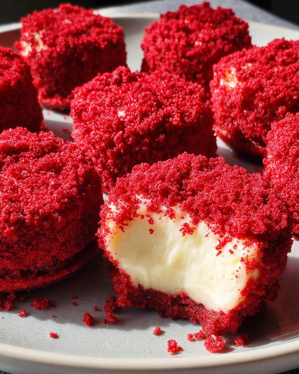 Red Velvet Cheesecake Bites