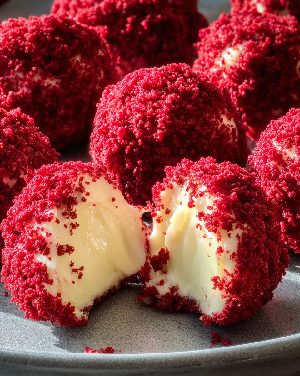Red Velvet Cheesecake Bites 19 Red