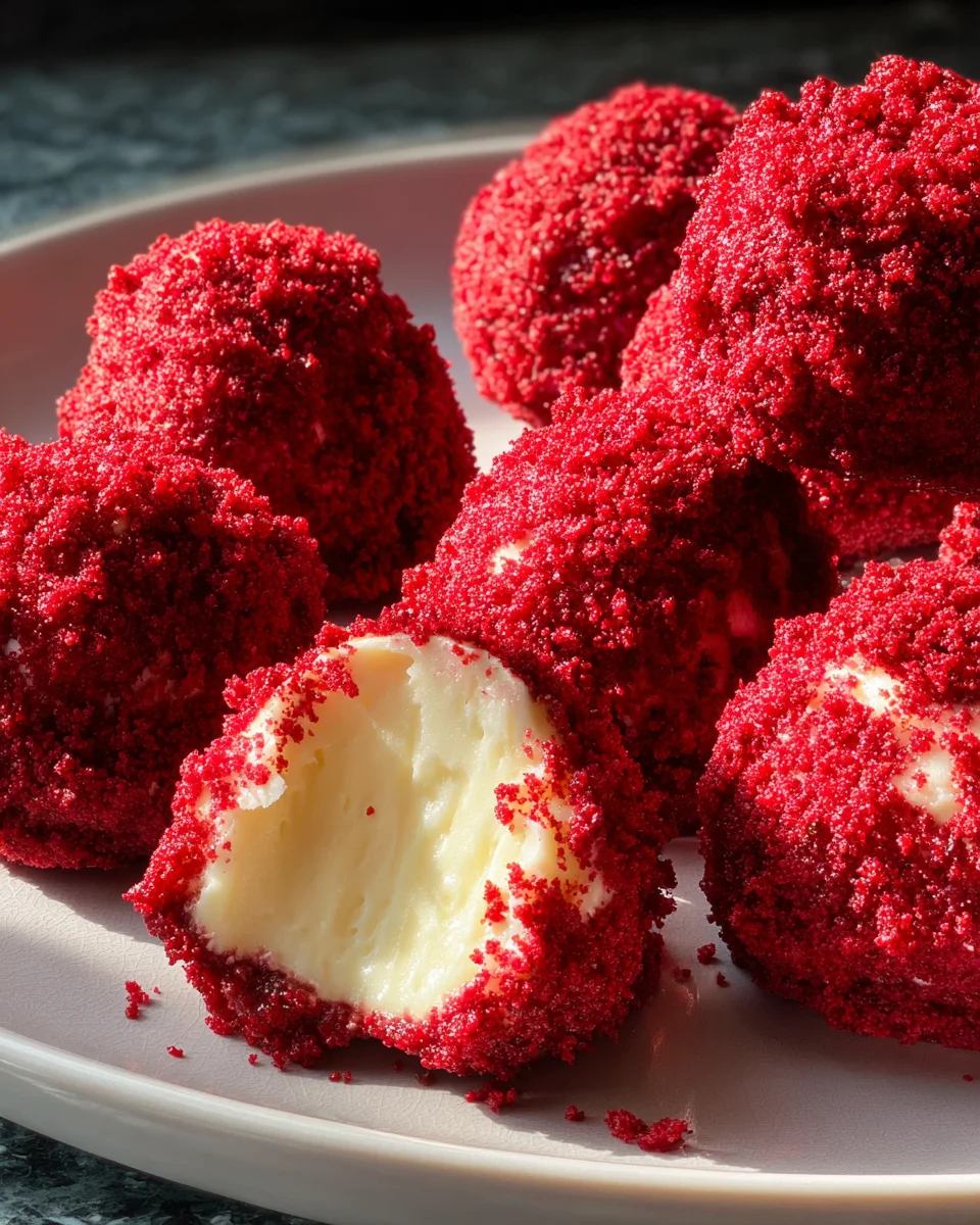Red Velvet Cheesecake Bites 20 Red