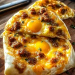 Sausage Egg and Cheese Breakfast Roll-Ups
