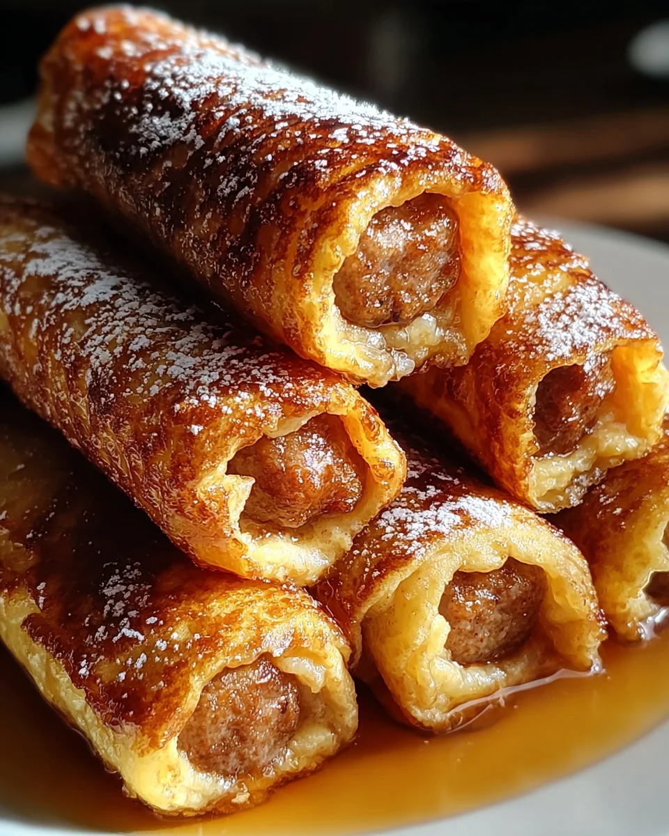 Sausage French Toast Roll-Ups Recipe 18 Sausage