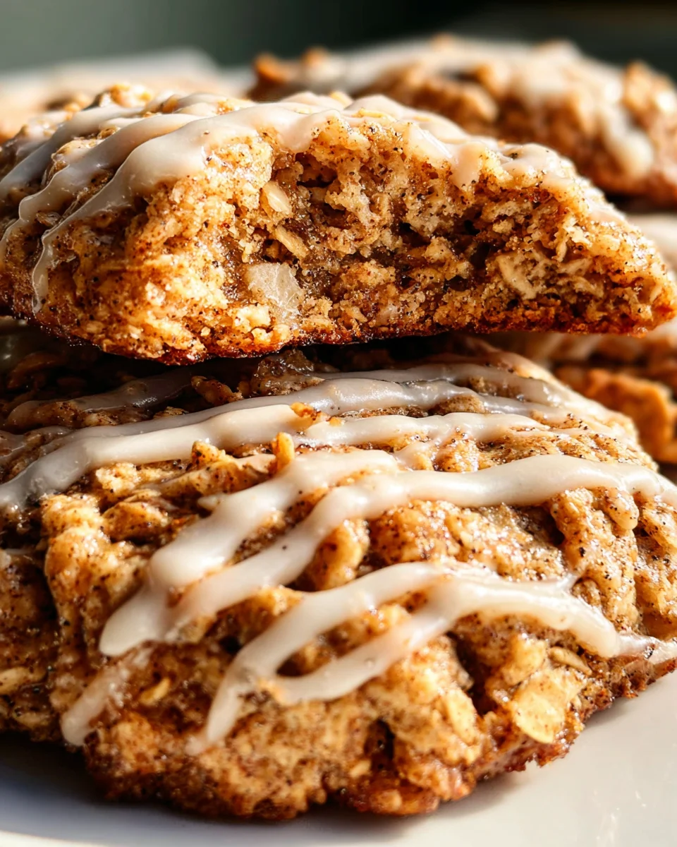 Seriously Thick & Chewy Chai Oatmeal Cookies with Maple Glaze 21 Seriously