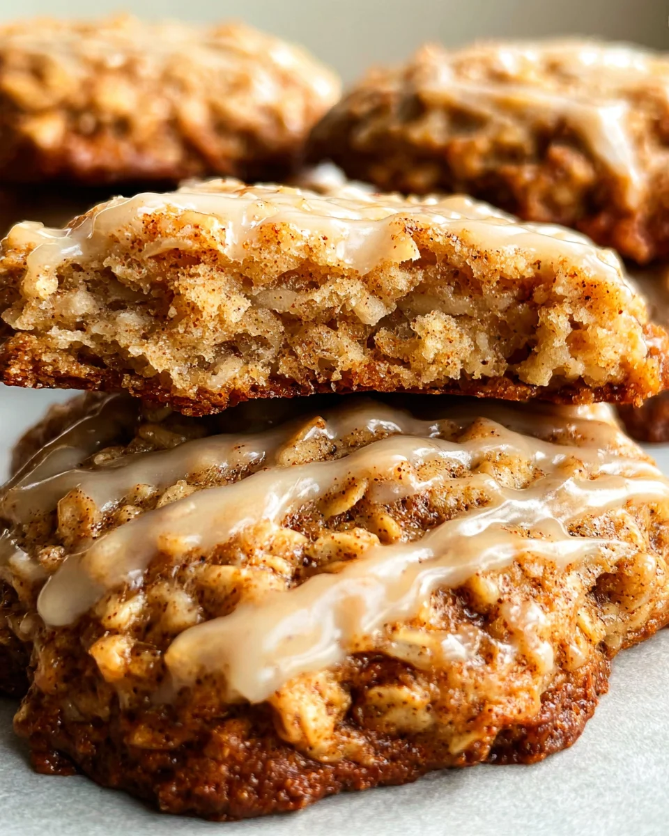 Seriously Thick & Chewy Chai Oatmeal Cookies with Maple Glaze 22 Seriously