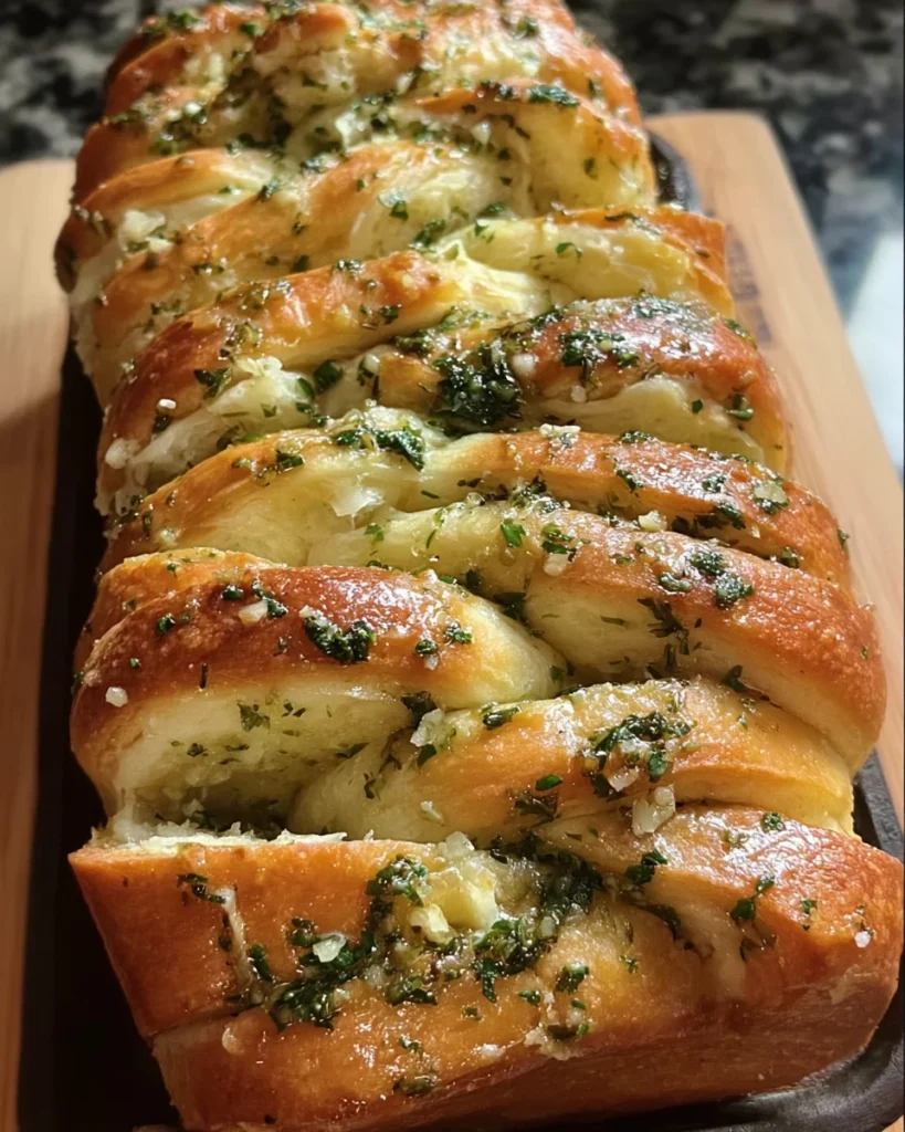 Sourdough Discard Garlic Pull Apart Bread