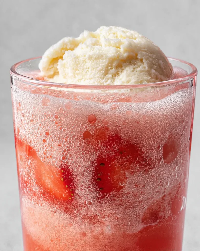 Sparkling Strawberry Float