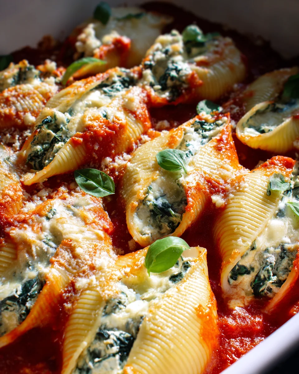 Spinach and Ricotta Stuffed Shells Recipe 19 Spinach