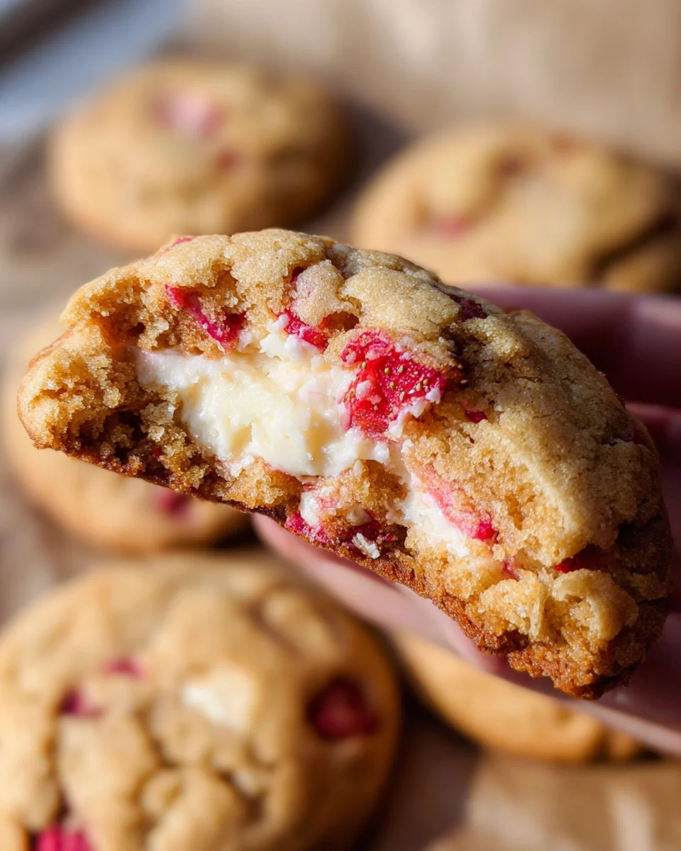 Strawberry Cheesecake Cookies