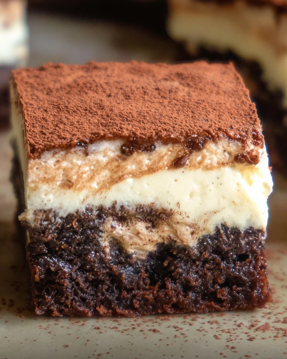 Tiramisu Brownies 24 Tiramisu