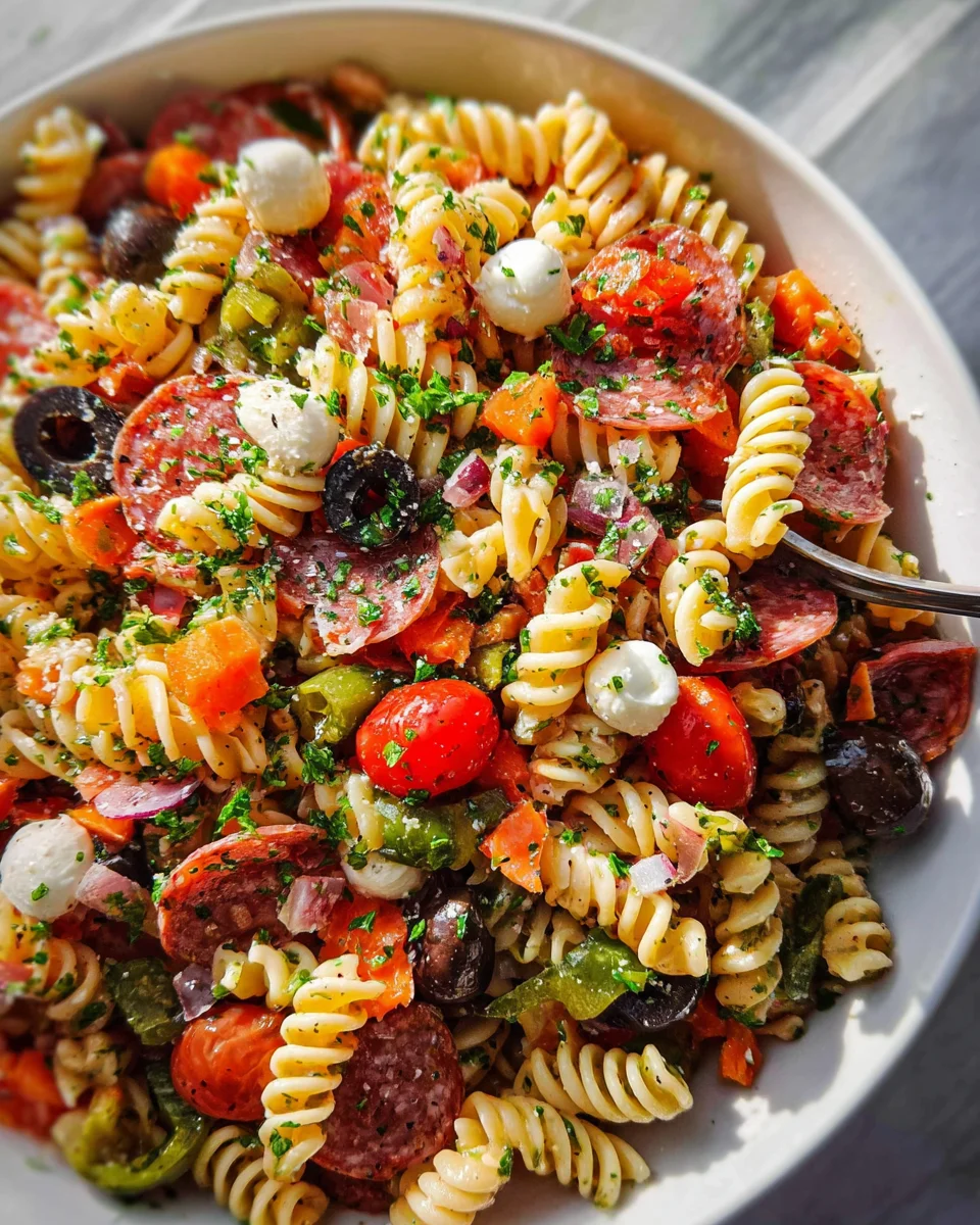 Zesty Italian Pasta Salad 20 Zesty