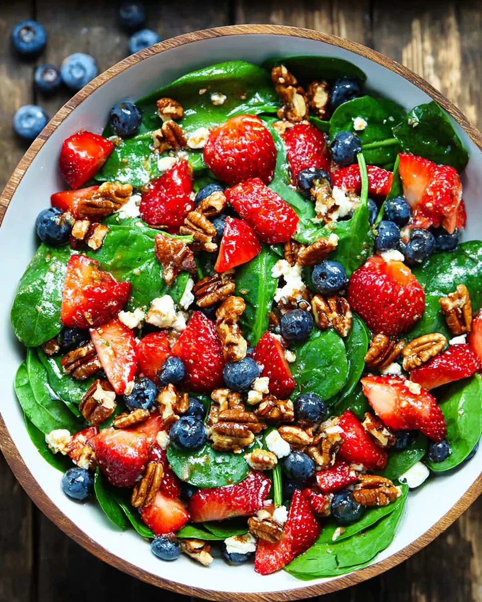 15-Minute Strawberry Spinach Salad