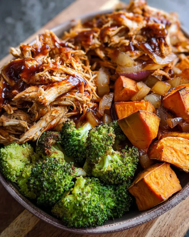 BBQ Chicken & Roasted Sweet Potato Bowls