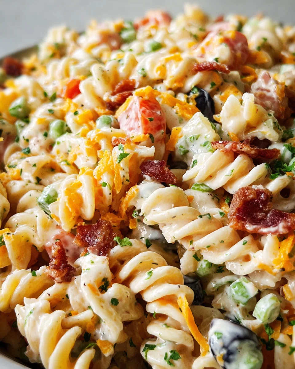 Bacon Ranch Pasta Salad 16 Bacon