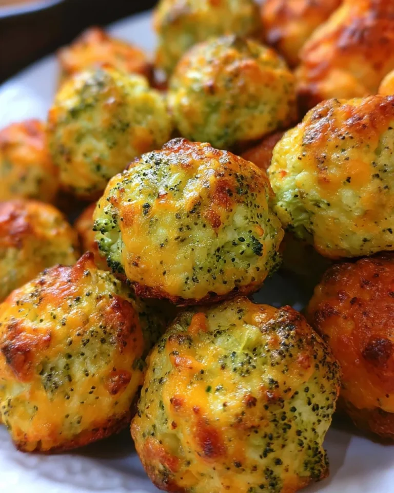 Baked Broccoli Cheese Balls