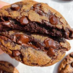 Bakery Style Double Chocolate Chip Cookies