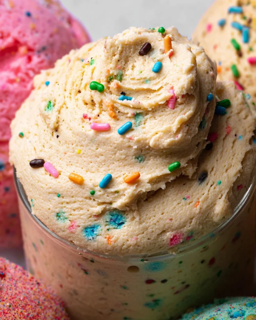 Birthday Cake Protein Cookie Dough