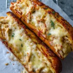 Cheesy Chicken Garlic Bread Sandwich