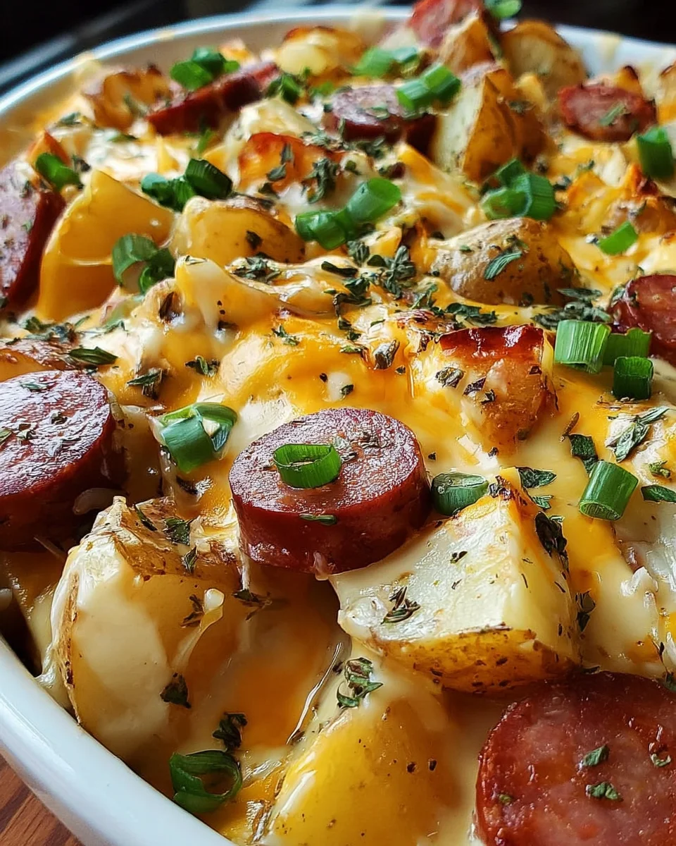 Cheesy Ranch Potatoes and Smoked Sausage 23 Cheesy