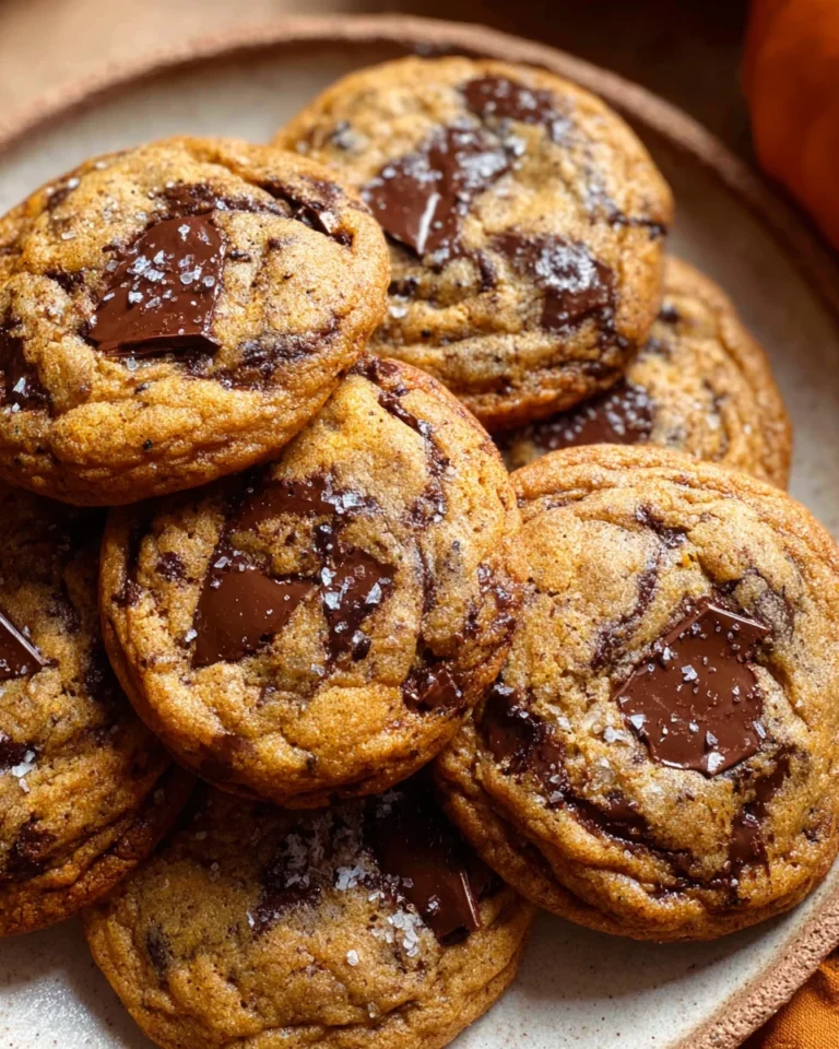 Chewy Pumpkin Chocolate Chip Cookies