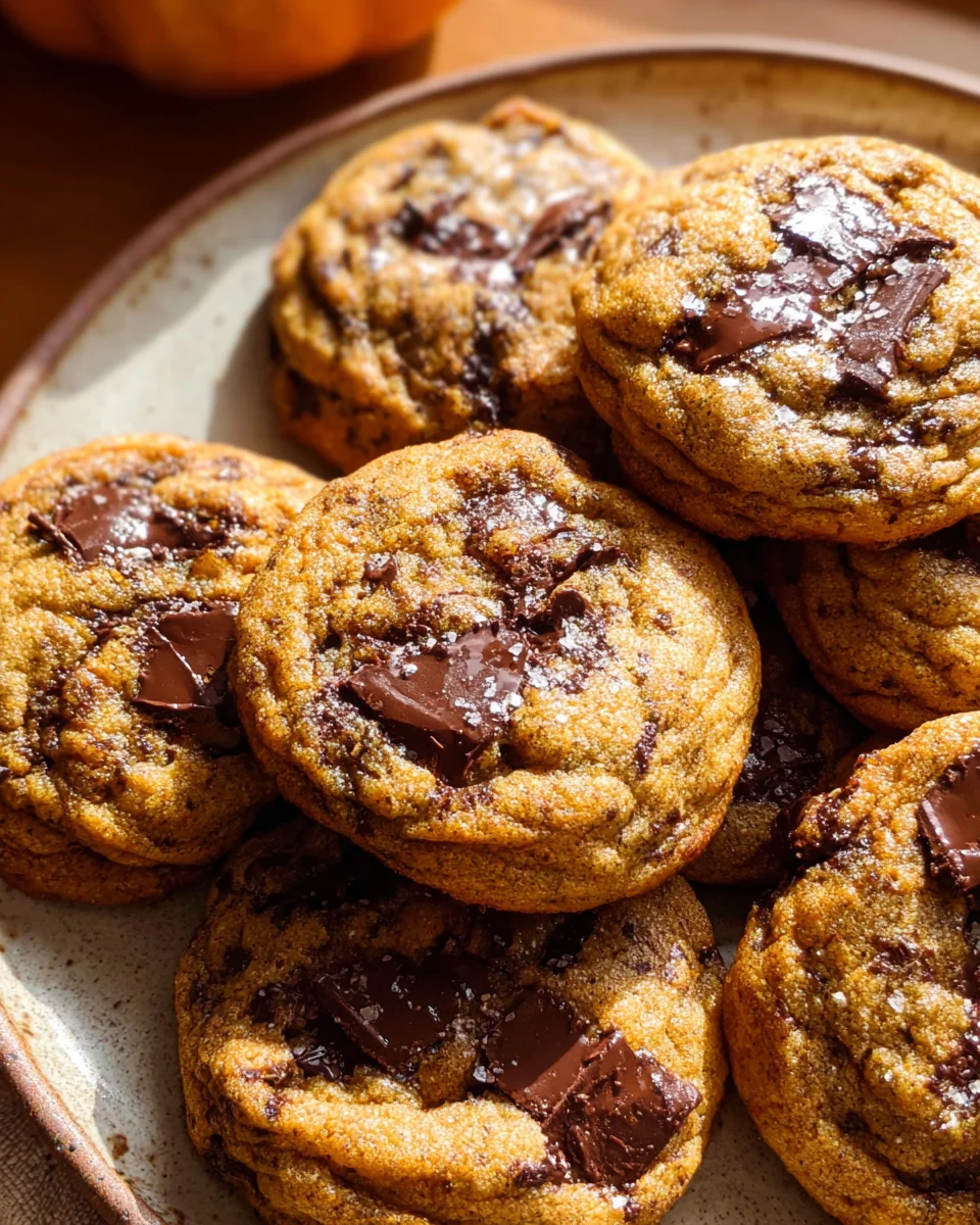 Chewy Pumpkin Chocolate Chip Cookies 25 Chewy