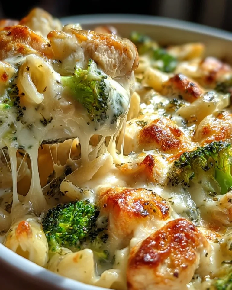 Chicken and Broccoli Alfredo Bake