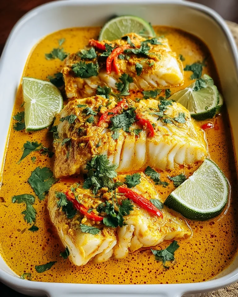 Coconut Curry Baked Cod