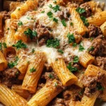 Creamy Parmesan Beef Rigatoni 26 Creamy Parmesan Beef Rigatoni
