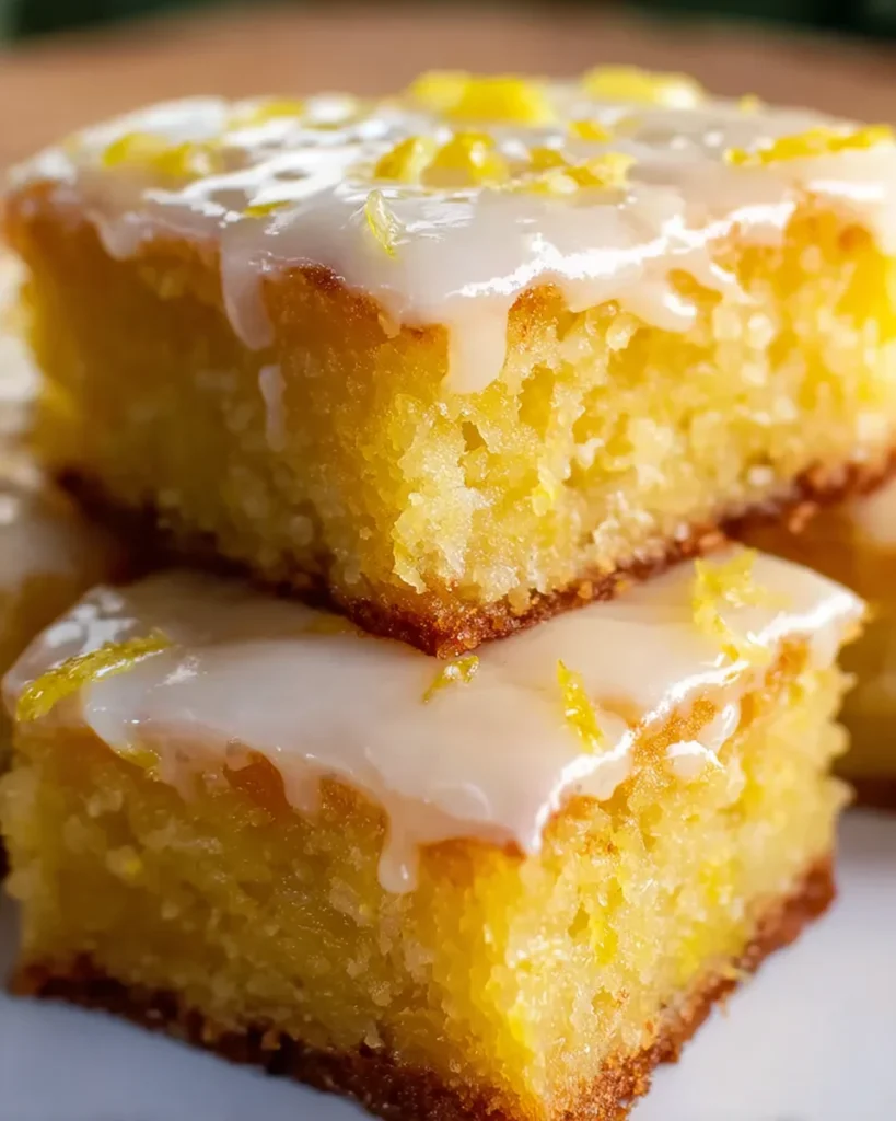Easy Lemon Brownies Recipe