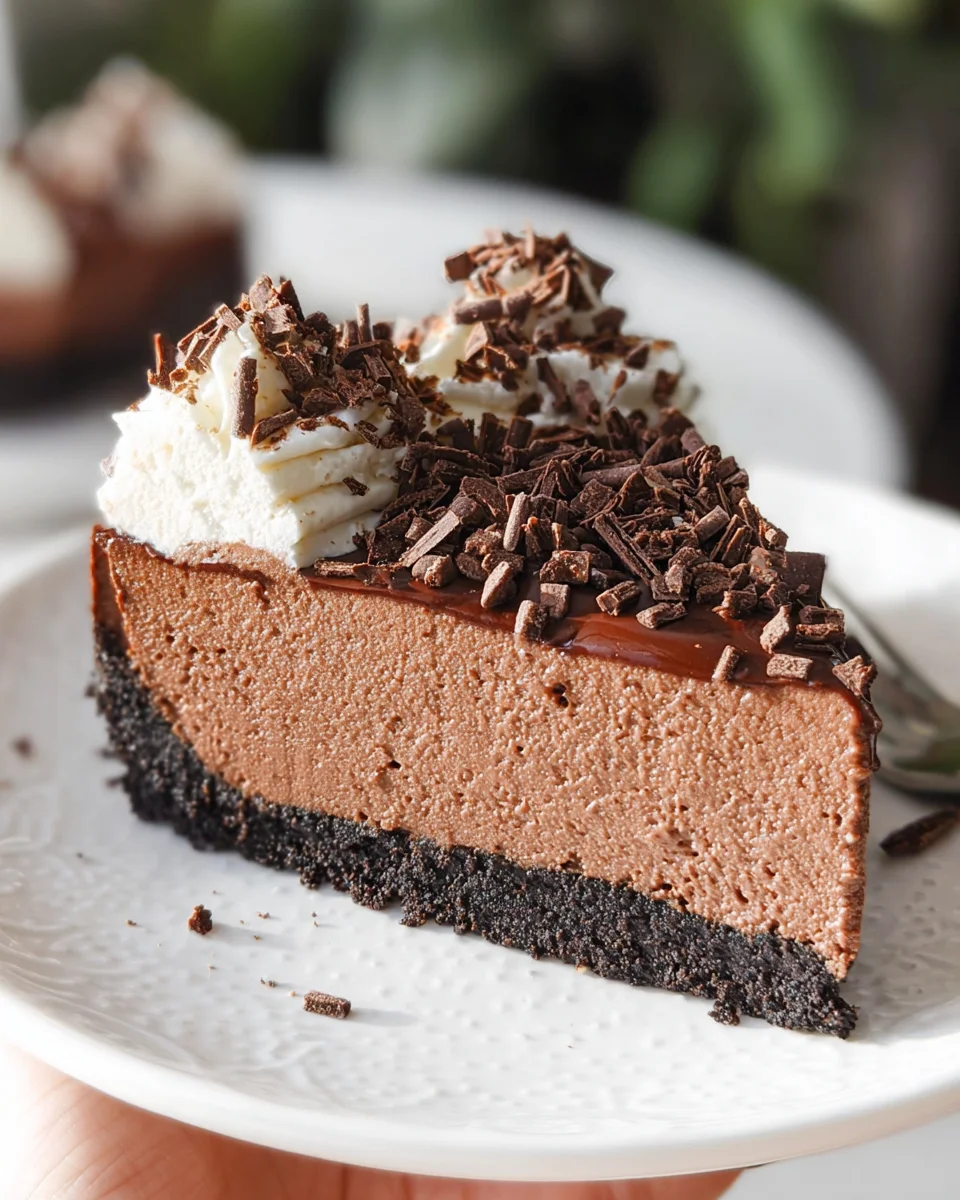 Easy No Bake Chocolate Cheesecake 24 Easy