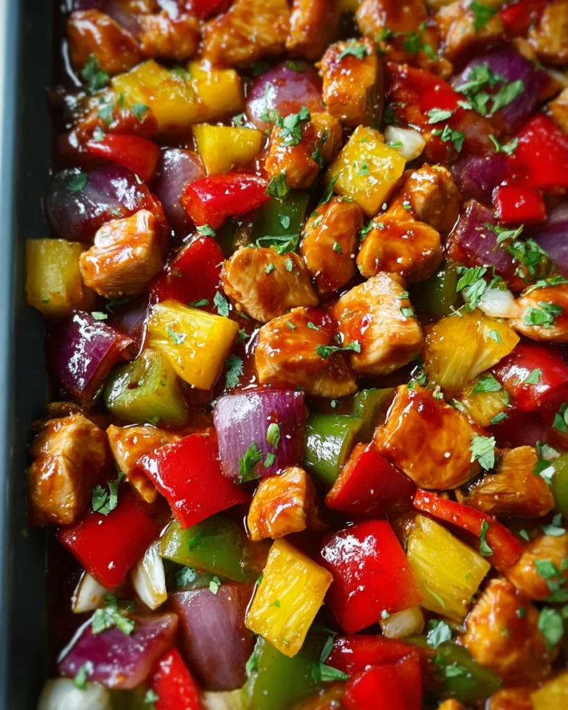 Hawaiian Chicken Sheet Pan