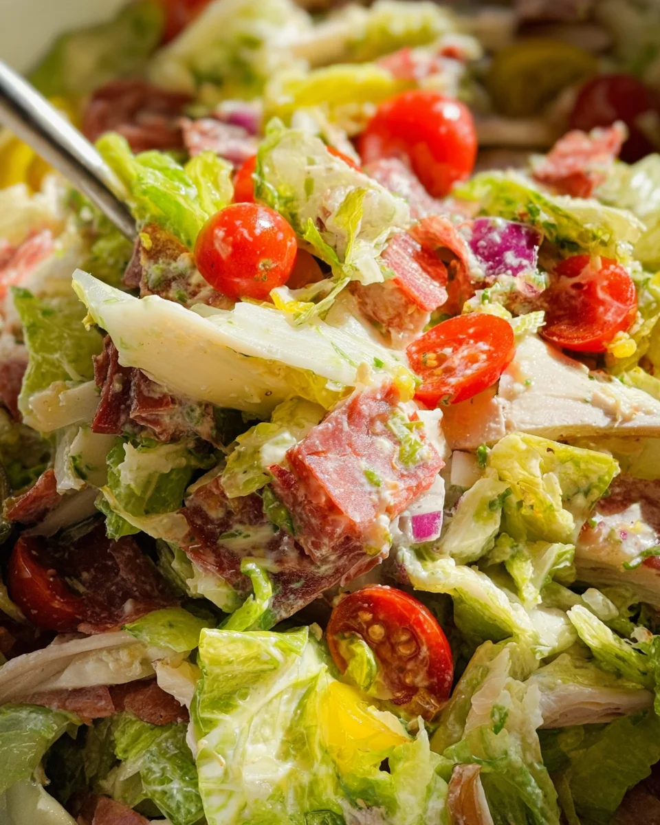 Italian Grinder Salad (Chopped Sub Salad)