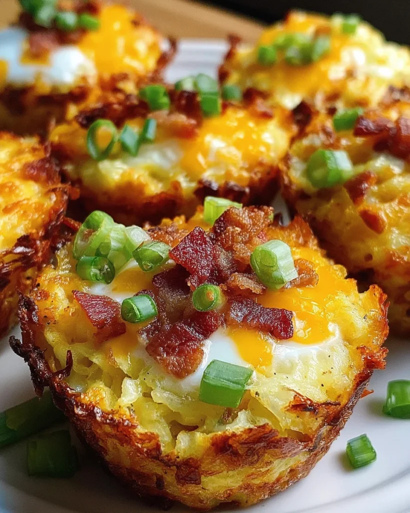 Loaded Bacon and Egg Hash Brown Muffins