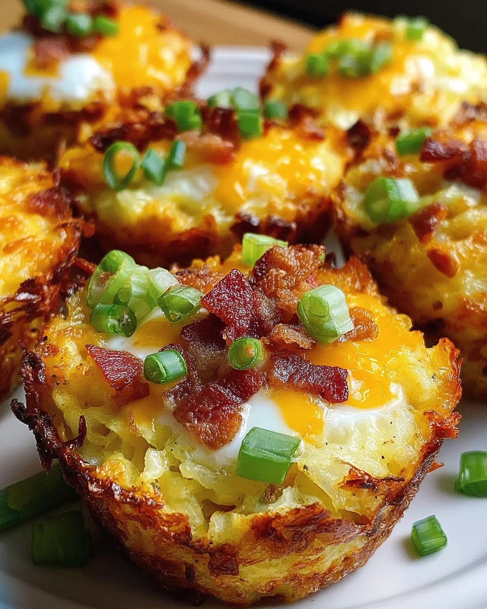 Loaded Bacon and Egg Hash Brown Muffins 23 Loaded Bacon and Egg Hash Brown Muffins