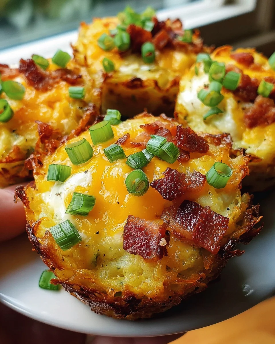 Loaded Bacon and Egg Hash Brown Muffins 20 Loaded