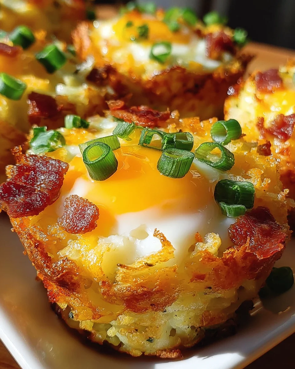 Loaded Bacon and Egg Hash Brown Muffins 21 Loaded
