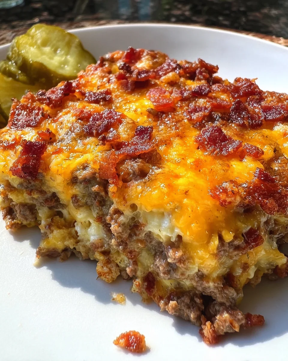 Low-Carb Bacon Cheeseburger Casserole 25 Low-Carb