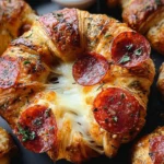 Mozzarella Pepperoni Croissant Rolls