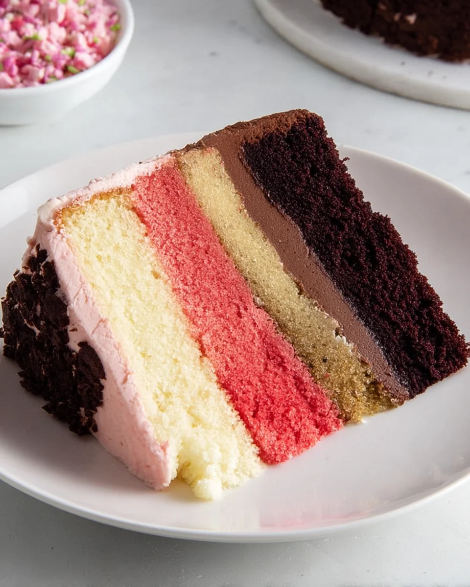 Neapolitan Layer Cake 50 Neapolitan