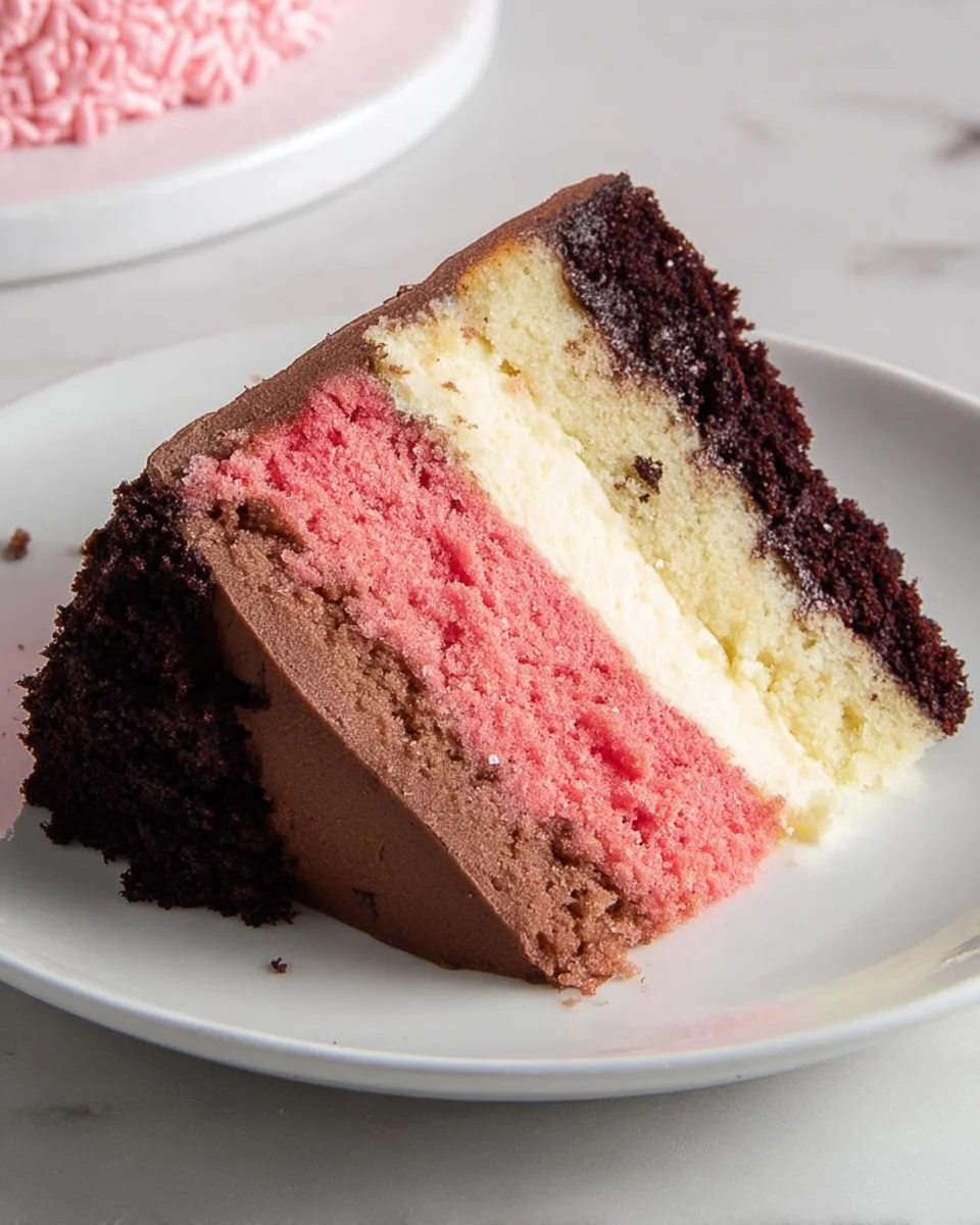 Neapolitan Layer Cake 51 Neapolitan