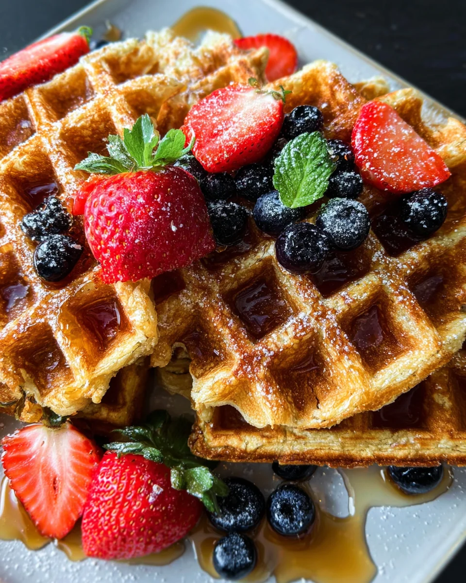 Oatmeal Cottage Cheese Waffles 14 Oatmeal