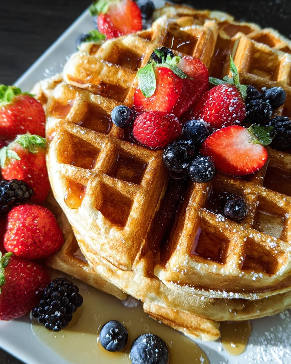 Oatmeal Cottage Cheese Waffles 15 Oatmeal