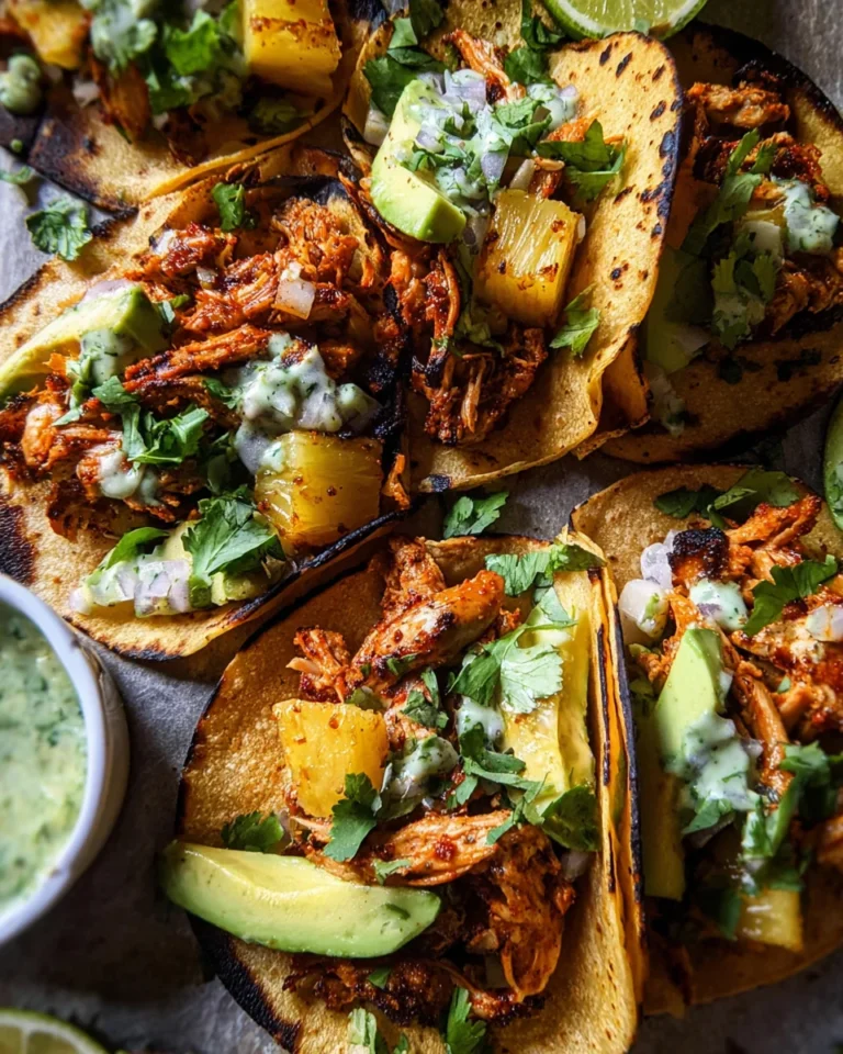 One Pan Chicken & Pineapple Tacos