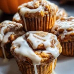 Pumpkin Cinnamon Roll Muffins 31 Pumpkin Cinnamon Roll Muffins