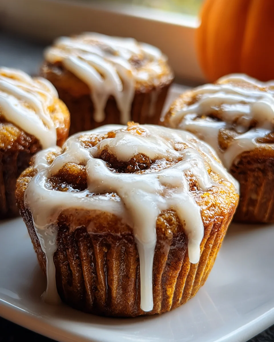Pumpkin Cinnamon Roll Muffins 29 Pumpkin