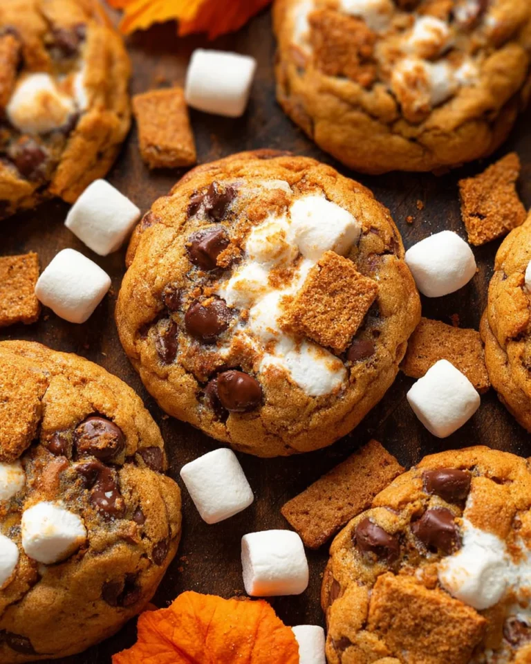 Pumpkin S'mores Cookies