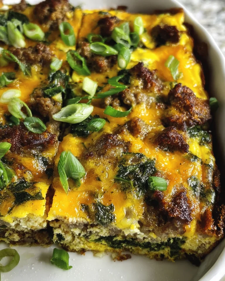 Sausage & Egg Keto Breakfast Casserole