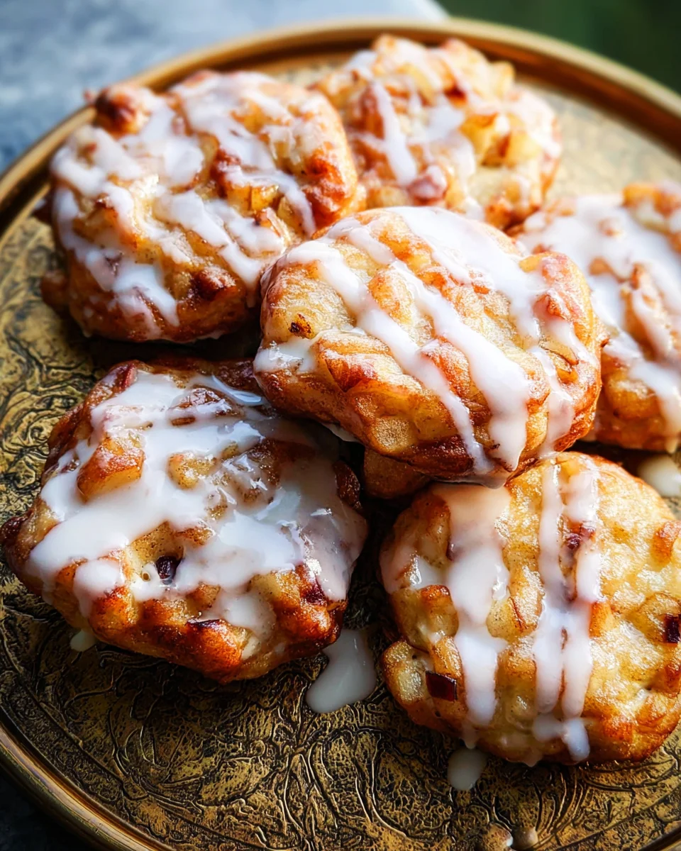 Baked Apple Fritters with Glaze 25 Baked