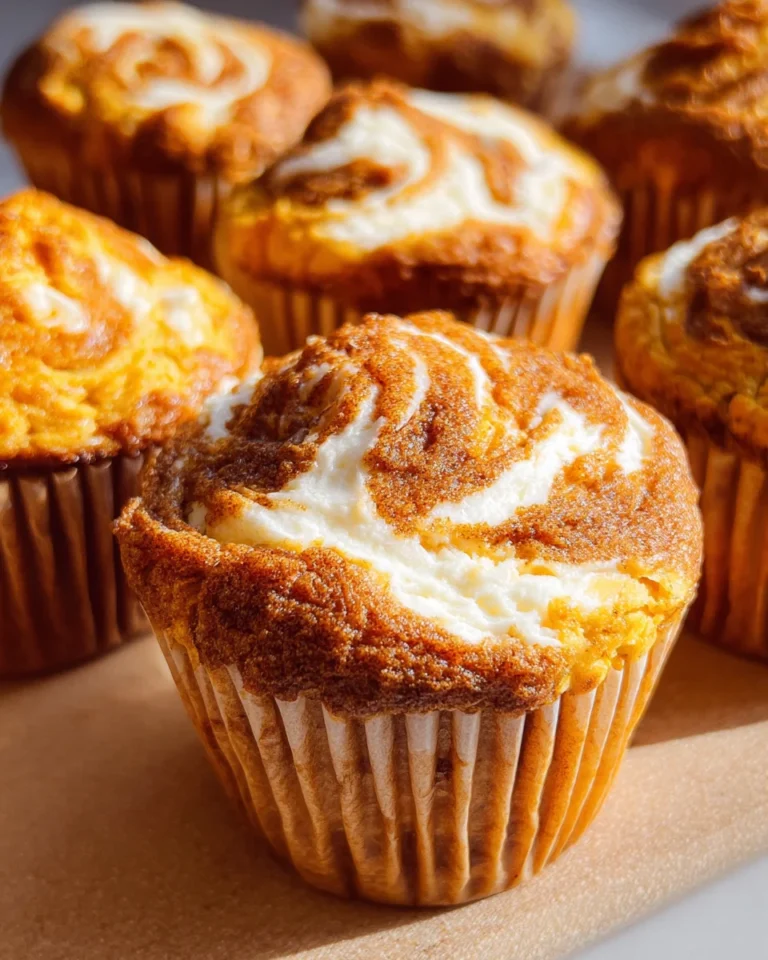Best Swirled Pumpkin Cream Cheese Muffins