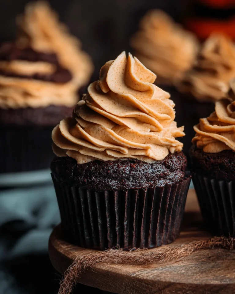 Chocolate Pumpkin Cupcakes