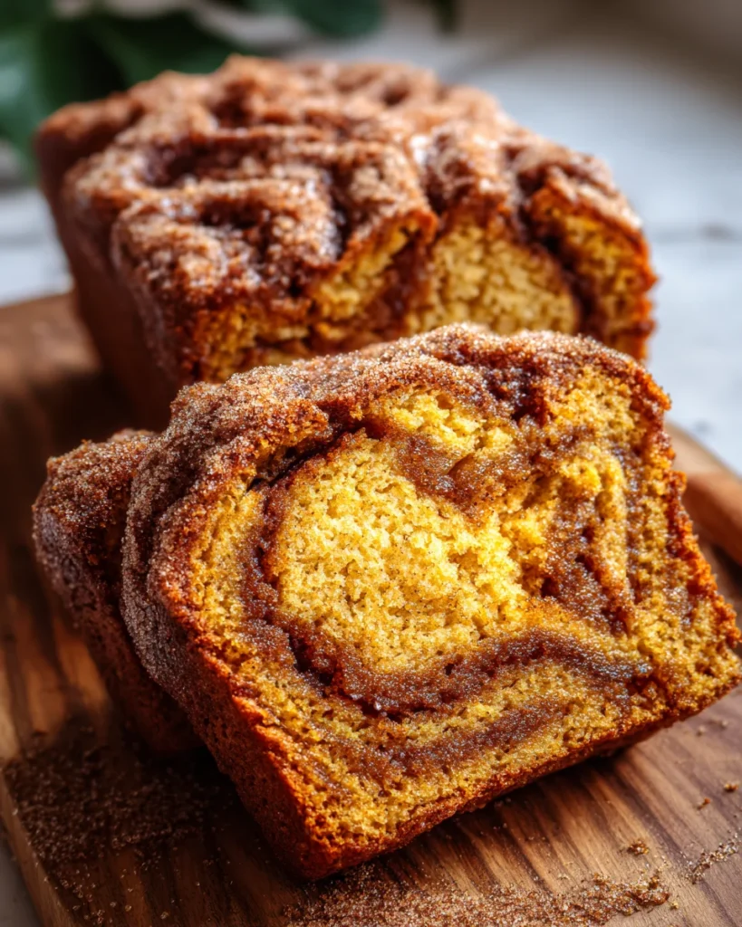Cinnamon Swirl Pumpkin Bread Mini Loaves