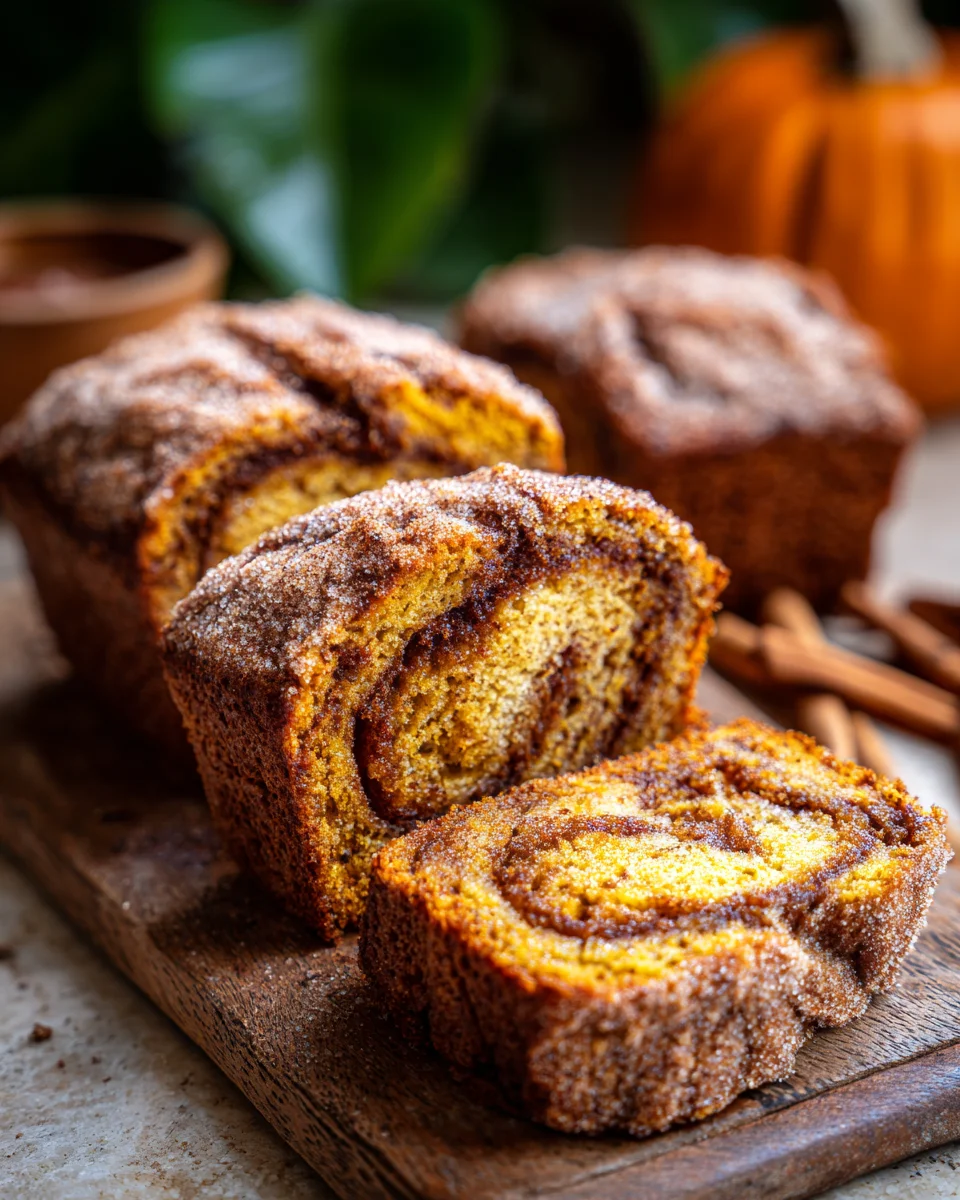 Cinnamon Swirl Pumpkin Bread Mini Loaves 21 Cinnamon